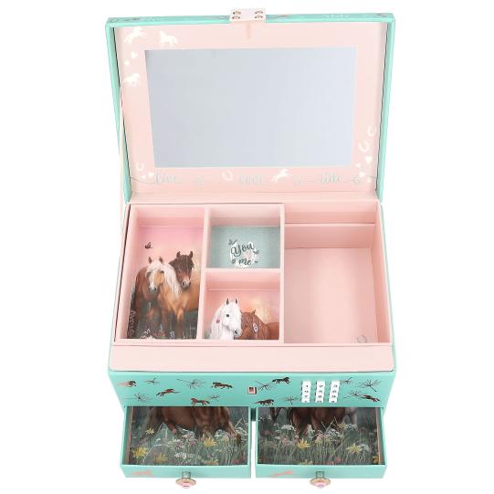 Depesche Miss Melody Code & Sound Horse Big Jewellery Box - Green