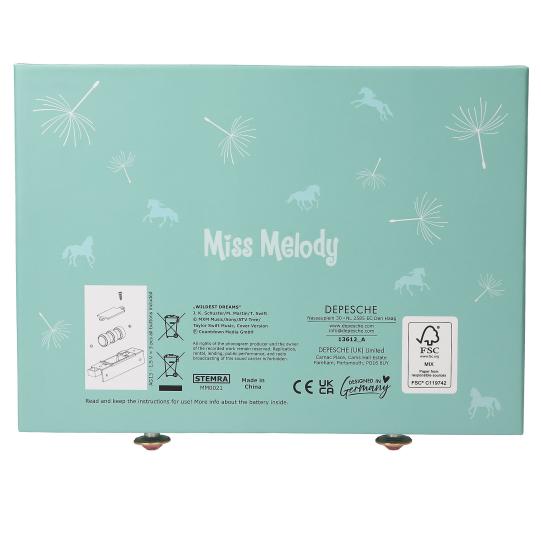 Depesche Miss Melody Code & Sound Horse Big Jewellery Box - Green