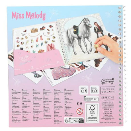 Depesche Miss Melody Dress Me Up Sticker Book - Old Railway Line Garden Centre
