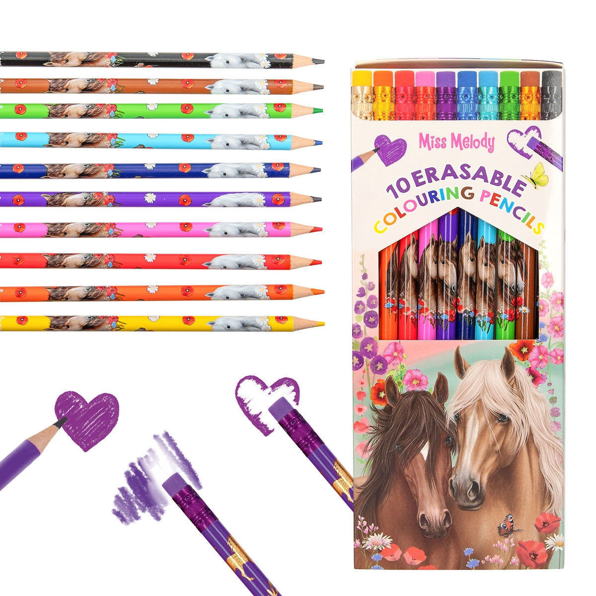 Depesche Miss Melody Erasable Colouring Pencils Set