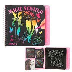Depesche Miss Melody Mini Magic Scratch Book - Old Railway Line Garden Centre