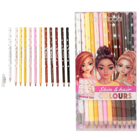 Depesche TopModel Skin & Hair Colouring Pencil Set - Old Railway Line Garden Centre