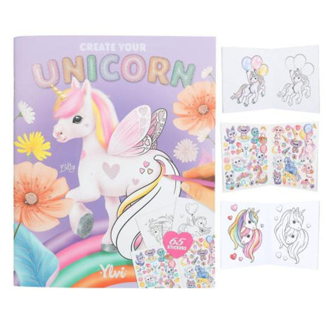 Depesche Ylvi Create Your Own Unicorn Colouring Book - Old Railway Line Garden Centre