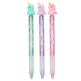 Depesche Ylvi Erasable Gel Pen With Unicorn Topper - (Choice of 3)