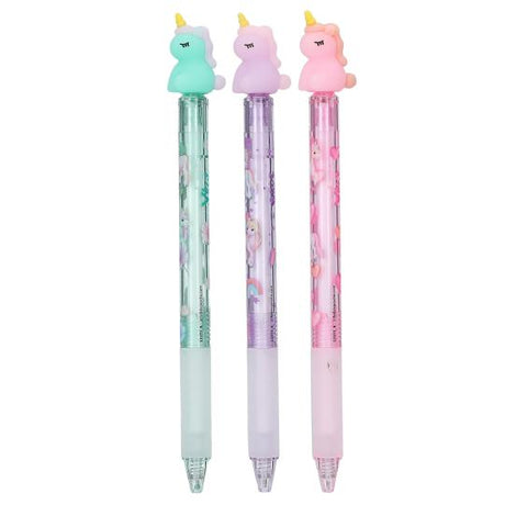 Depesche Ylvi Erasable Gel Pen With Unicorn Topper - (Choice of 3)
