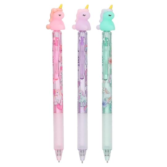 Depesche Ylvi Erasable Gel Pen With Unicorn Topper - (Choice of 3)