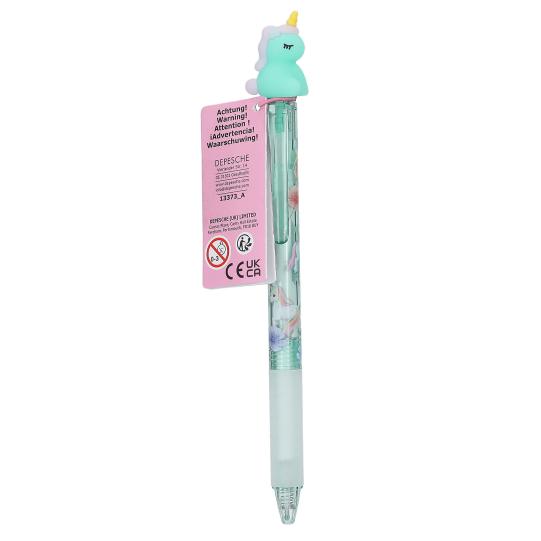 Depesche Ylvi Erasable Gel Pen With Unicorn Topper - (Choice of 3)