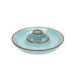 Dexam 15cm Sintra Glazed Terracotta Olive Dish - Duck Egg - Old Railway Line Garden Centre