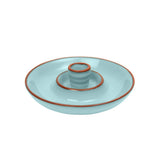 Dexam 15cm Sintra Glazed Terracotta Olive Dish - Duck Egg - Old Railway Line Garden Centre