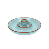 Dexam 15cm Sintra Glazed Terracotta Olive Dish - Duck Egg
