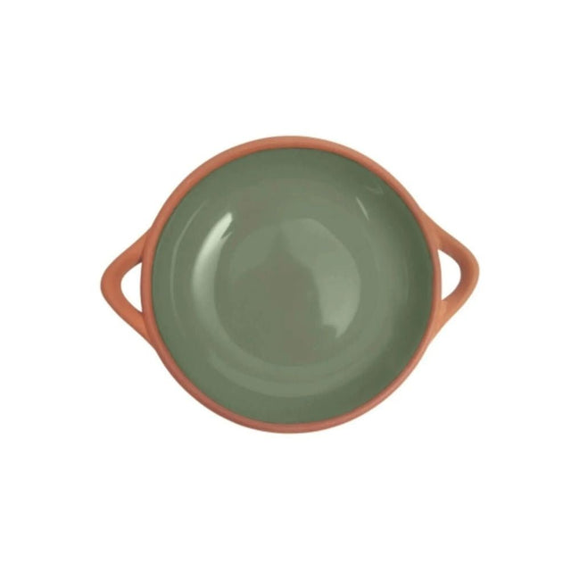Dexam 19cm Sintra Small Glazed Terracotta Tapas Dish - Olive Green - Old Railway Line Garden Centre