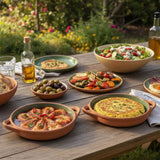 Dexam 19cm Sintra Small Glazed Terracotta Tapas Dish - Olive Green - Old Railway Line Garden Centre