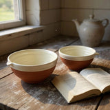 Dexam 23cm Porto Terracotta Ribbed Large Mixing Bowl - Stone