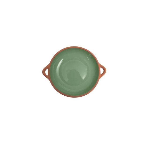 Dexam 26cm Sintra Large Glazed Terracotta Tapas Dish - Olive Green - Old Railway Line Garden Centre