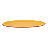 Dexam 48cm Sintra Glazed Terracotta Oval Serving Platter - Ochre - Old Railway Line Garden Centre
