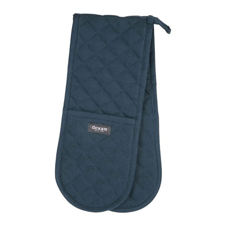 Dexam 90cm Love Colour Double Oven Glove - Ink Blue - Old Railway Line Garden Centre