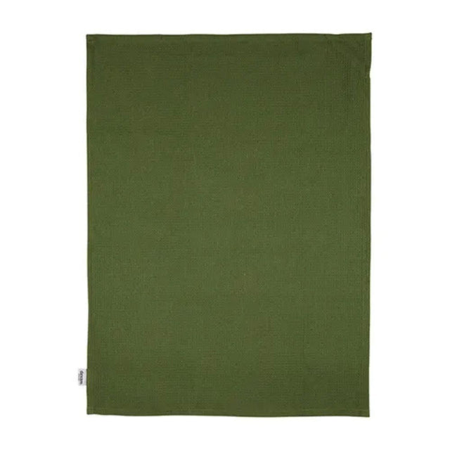 Dexam 90cm Recycled Cotton Striped Double Oven Gloves - Green - Old Railway Line Garden Centre