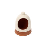 Dexam 14cm Porto Terracotta Ribbed Salt Pig - Stone