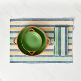 Dexam 26cm Sintra Large Glazed Terracotta Tapas Dish - Olive Green