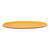 Dexam 48cm Sintra Glazed Terracotta Oval Serving Platter - Ochre