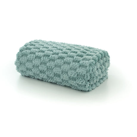 Deyongs 130cm x 170cm Featherstone Throw - Aqua - Old Railway Line Garden Centre