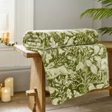 Deyongs 140cm Sage Winter Forest Printed Throw