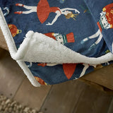 Deyongs 150cm Navy Nutcracker Throw