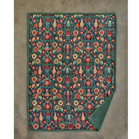 Deyongs 170cm Folkloric Nutcracker Sherpa Throw