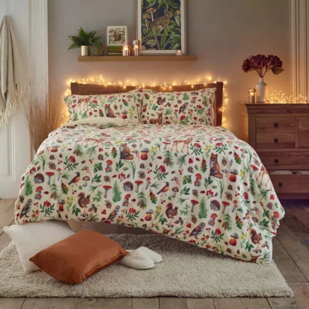 Deyongs Autumn Animals Fleece Double Duvet Set