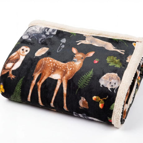 Deyongs 180cm British Wildlife Sherpa Fleece Throw
