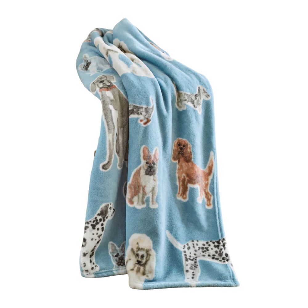Deyongs 130cm x 170cm Cozy Comforts Kennel Club Throw - Blue
