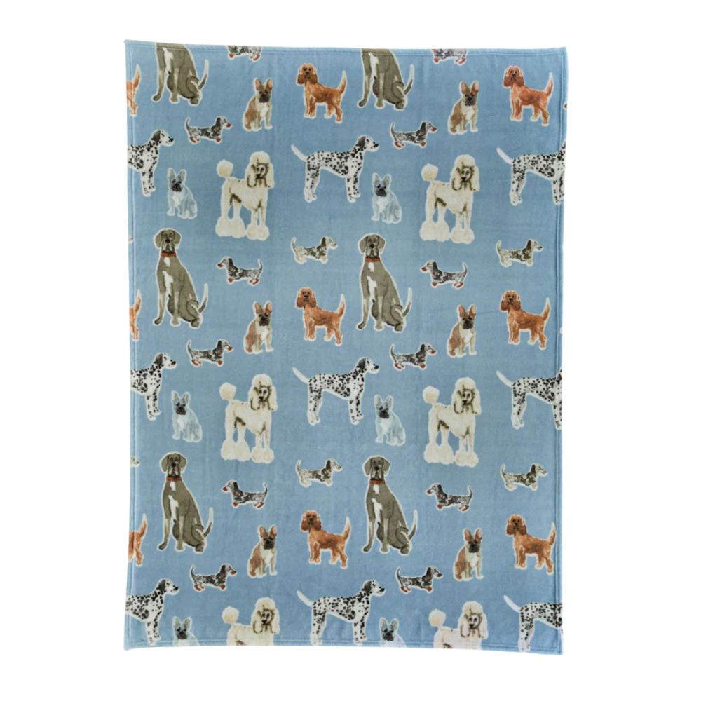 Deyongs 130cm x 170cm Cozy Comforts Kennel Club Throw - Blue