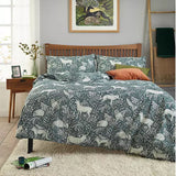 Deyongs Dark Sage Woodland Folk Double Duvet Set
