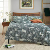 Deyongs Dark Sage Woodland Folk King Duvet Set