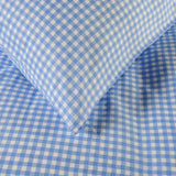 Deyongs Gingham Bedding Double Duvet Set Blue