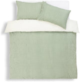 Deyongs Gingham Bedding Super King Duvet Set Green