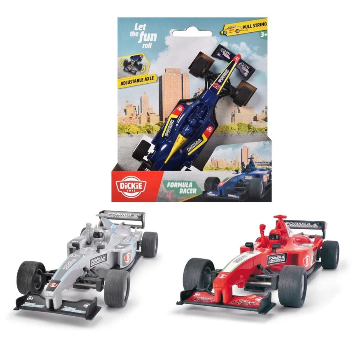 Dickie Formula Racer Race Car (Choice of 3) - Old Railway Line Garden Centre