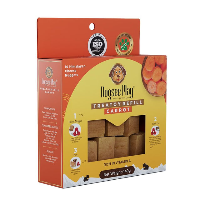 Dogsee Play 140g Carrot Treat Refill Pack - Old Railway Line Garden Centre