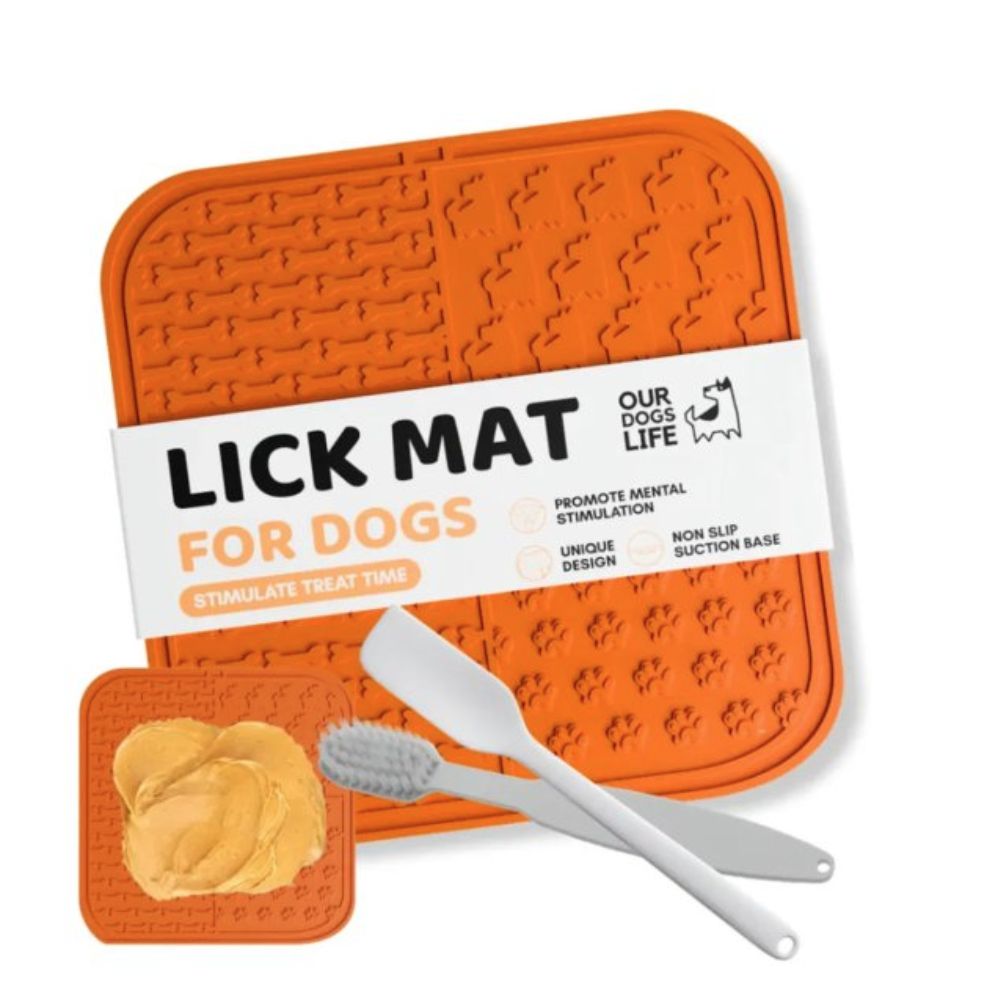 Dogslife Lick Mat For Dogs with Spreader & Brush