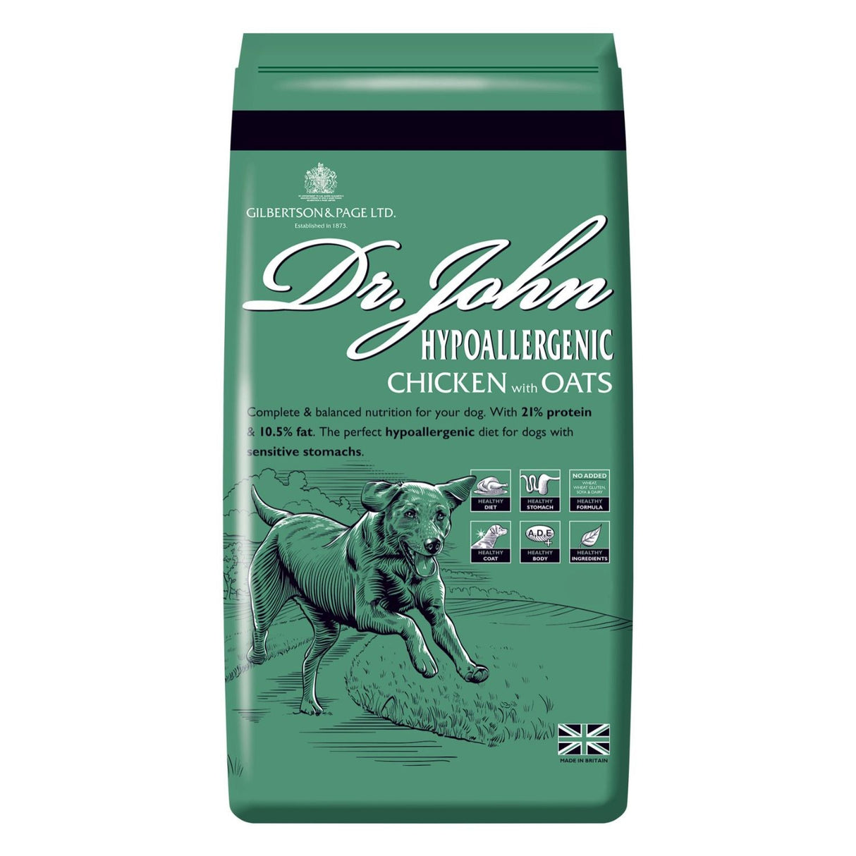 Dr John 12.5kg Hypoallergenic Chicken & Oats Dry Dog Food - Old Railway Line Garden Centre