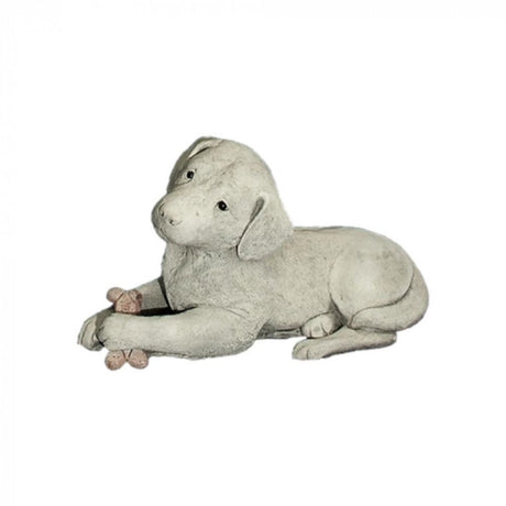 Dream Gardens 23cm Stone Labrador Dog Ornament - Old Railway Line Garden Centre