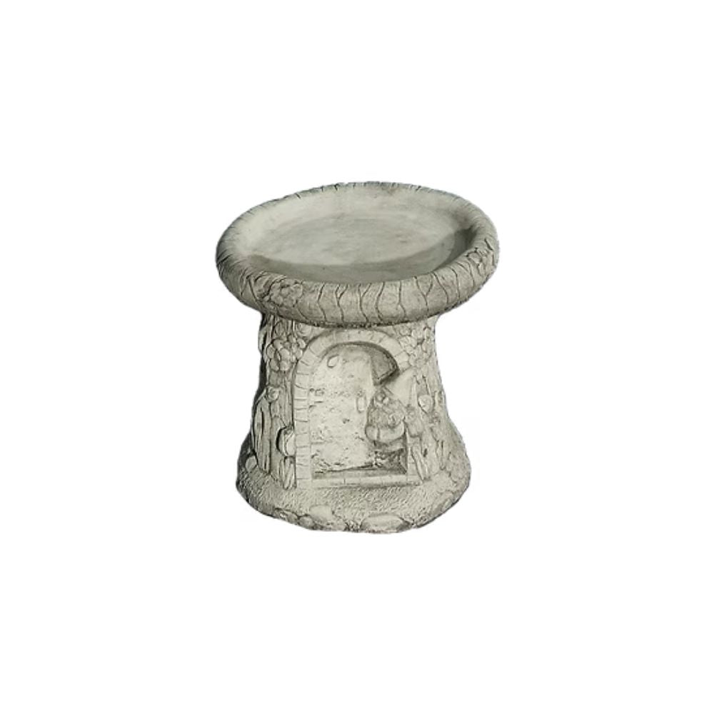Dream Gardens 28cm Small Gnome Stone Bird Bath