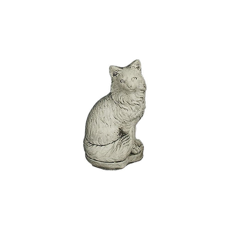 Dream Gardens 29cm Stone Cat Garden Ornament - Old Railway Line Garden Centre