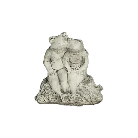Dream Gardens 31cm Bud Frog Stone Garden Ornament - Old Railway Line Garden Centre
