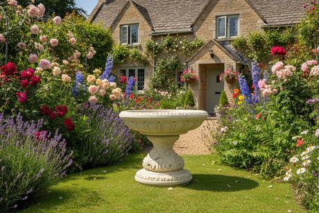 Dream Gardens 41cm Foscot Bird Bath - Old Railway Line Garden Centre