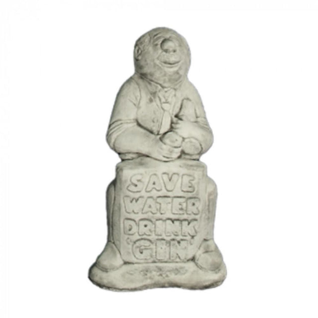 Dream Gardens 42cm Stone Ginman Garden Ornament - Old Railway Line Garden Centre
