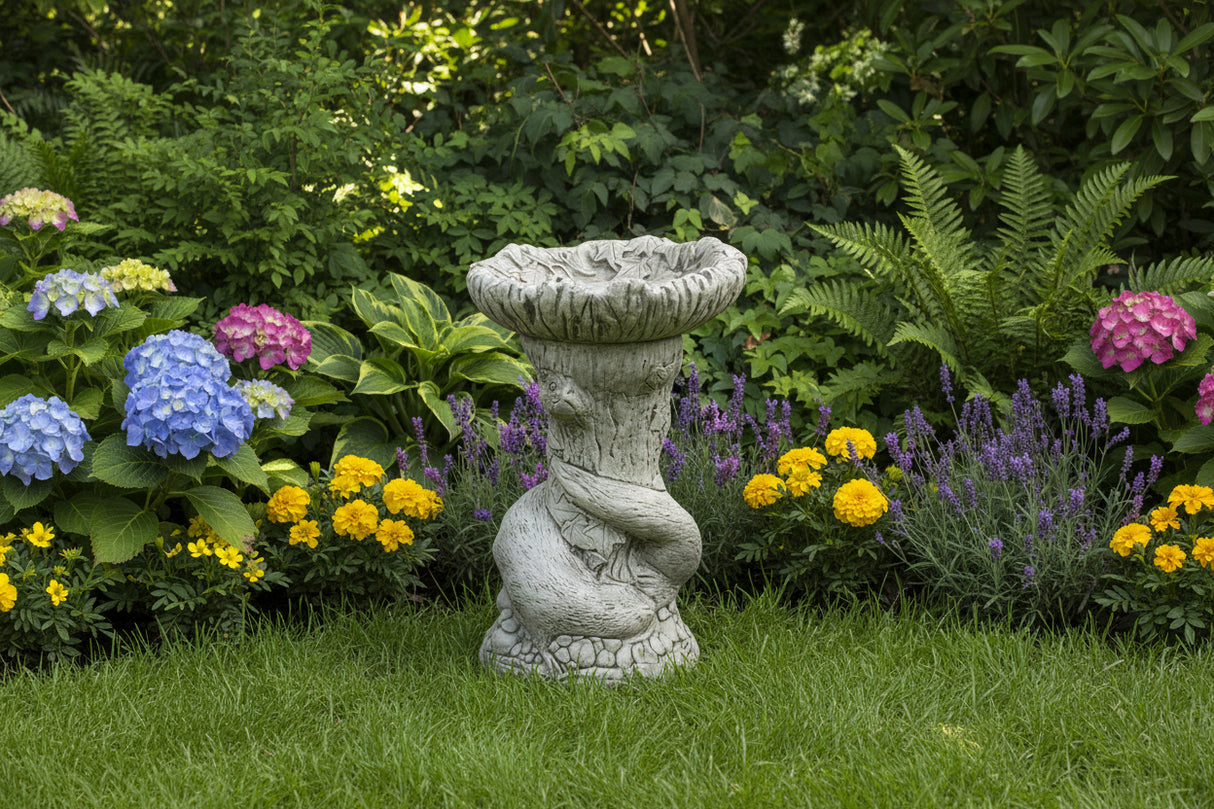 Dream Gardens 44cm Stone Otter Bird Bath