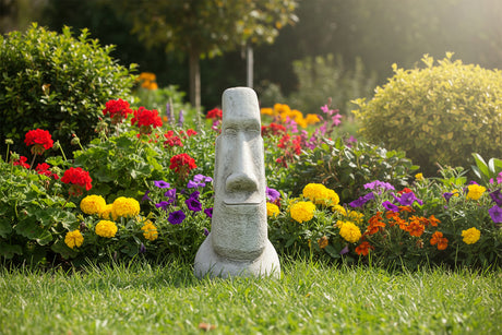 Dream Gardens 50cm Stone Single Easter Island Garden Ornament