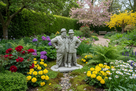 Dream Gardens 54cm Laurel & Hardy Stone Ornament