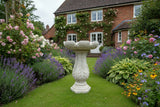 Dream Gardens 58cm Stone Leaf Bird Bath